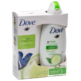 Dove Shower Gel Beauty Care Shower Fresh Touch 250 ml With Loofah