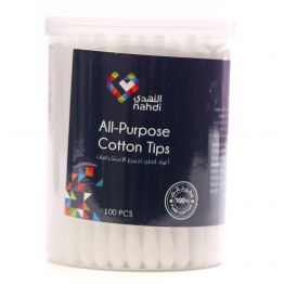 Nahdi Cotton Buds In Round Case 100 pcs